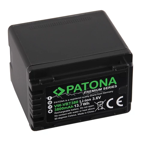 Batéria Panasonic VW-VBT380 HC-V750EB W580 V550EB 3800 mAh Premium - Patona Premium