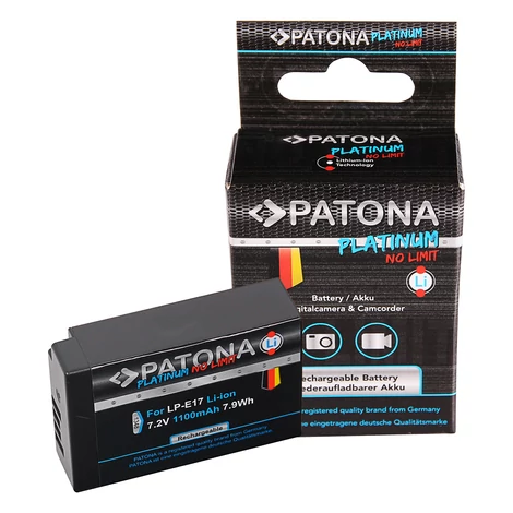 PATONA Platinum Battery fully decoded f. Canon LP-E17 EOS 200D 750D 760D 8000D Kiss X8i Rebel