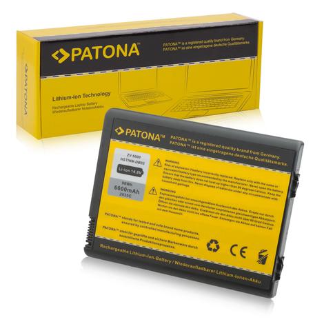 HP Pavilion ZE, XT, Omnibook, Compaq Presario szériákhoz, 6600 mAh akkumulátor / akku - Patona 