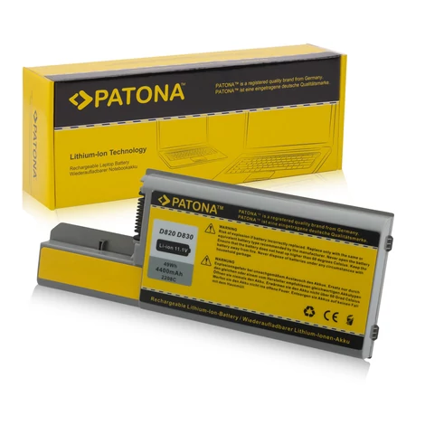 Dell Precision M4300, M65, Latitude D531, D531N, D820, D830, 4400 mAh batéria / nabíjateľná batéria - Patona