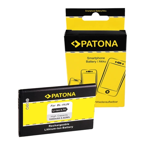 LG BL-44JN LG Optimus Black (P970) LG Hub (E510) 1600mAh Li-Ionakkumulátor / akku - Patona