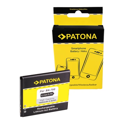 Sony Ericsson BA750 Xperia Arc LT15i  S LT18i 1600mAh Li-Ionakkumulátor / akku - Patona