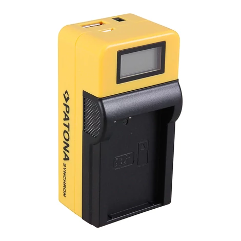 Garmin Elite Monterra  Synchron USB akkumulátor / akku töltő LCD-vel - Patona