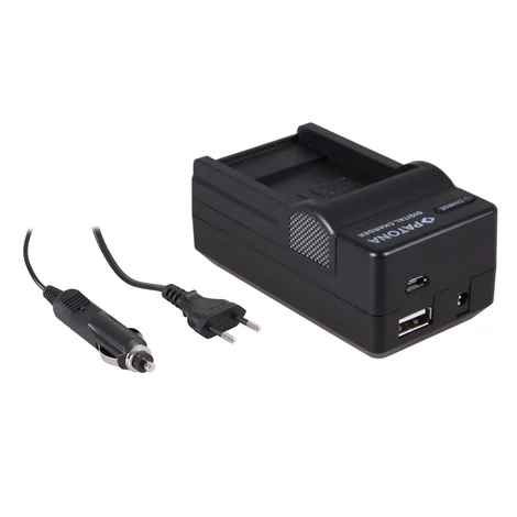 SANYO DB-L40 Xacti VPC-HD1 HD1E HD1EX HD2  4in1 akkumulátor / akku töltő - Patona