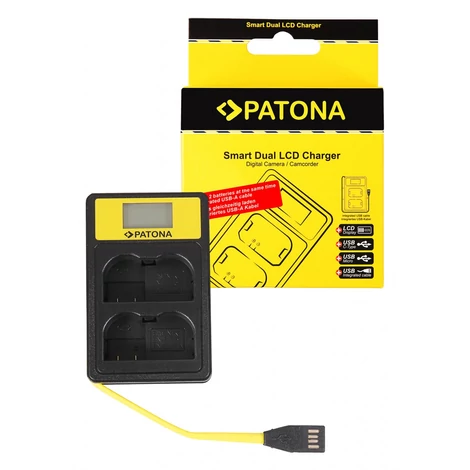 PATONA Inteligentná duálna USB nabíjačka Nikon EN-EL15 ENEL15 D600 D610 D7000 D7100 - Patona