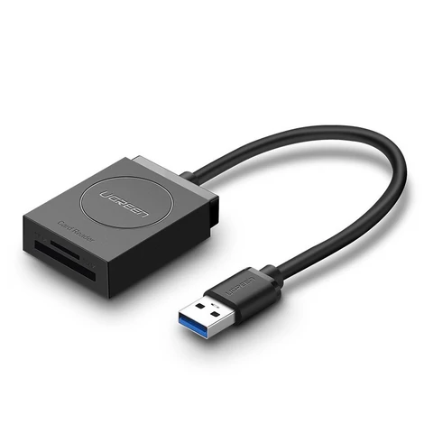 Ugreen USB 3.0 SD / micro SD kártyaolvasó - Fekete (20250)