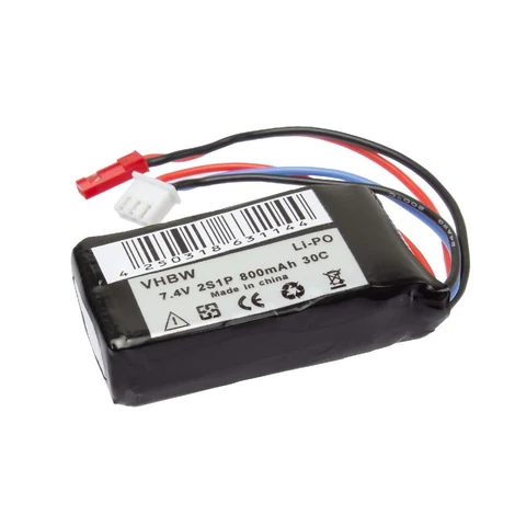 Modelársky nástroj VHWB, RC batéria - 800 mAh 7,4 V Li-polymér, JST-SYP-2P