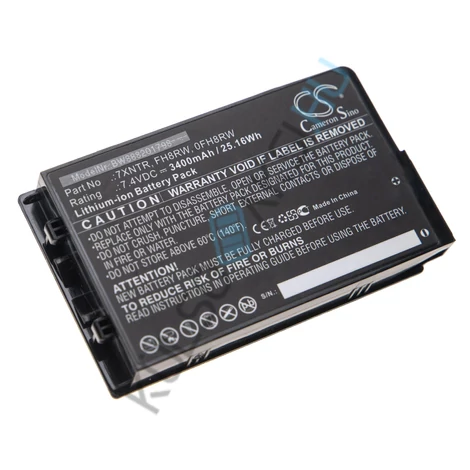 VHBW táblagép csere akkumulátor Dell J82G5, FH8RW, J7HTX, 451-BCDH, 7XNTR, 0FH8RW - 3400 mAh 7,4 V Li-Ion