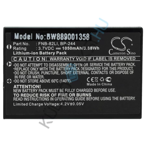 VHBW rádió csere akkumulátor az Icom BP-244-hez - 1050 mAh 3,7 V Li-Ion