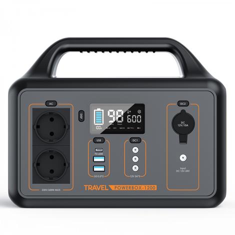 Volt Polska TRAVEL POWERBOX OPTI 1200 portable power station (600W, 461Wh, 20.8Ah/22.2V)