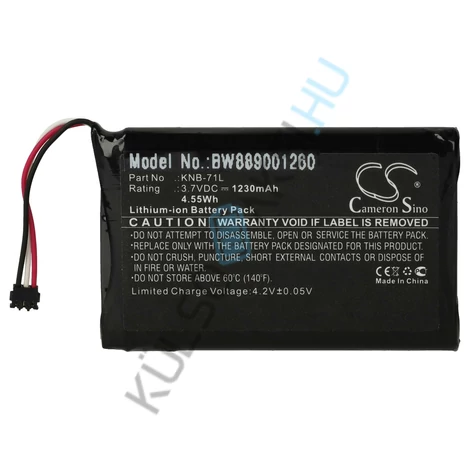 Náhrada rádiovej batérie VHBW pre Kenwood KNB-61L, KNB-71L - 1230 mAh 3,7 V Li-Ion