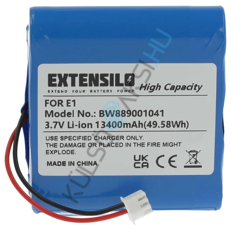 VHBW DAB rádió csere akkumulátor a Pure E1-hez - 13400 mAh 3,7 V Li-Ion