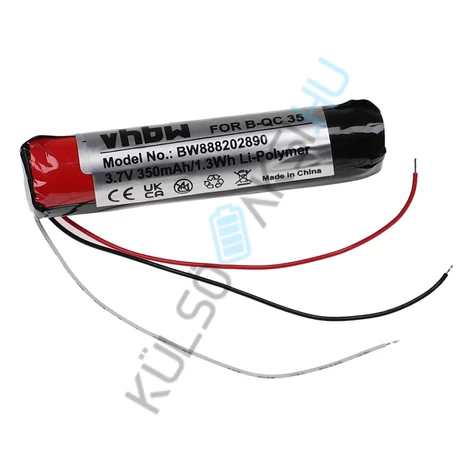 VHBW vezeték nélküli fejhallgató csere akkumulátor a Bose AHB110520CPS-hez - 350 mAh 3,7 V Li-polimer