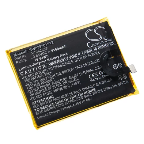 VHBW Telefon akkumulátor akku Blackview V726280P - 5100mAh, 3.85V, Li-polymer