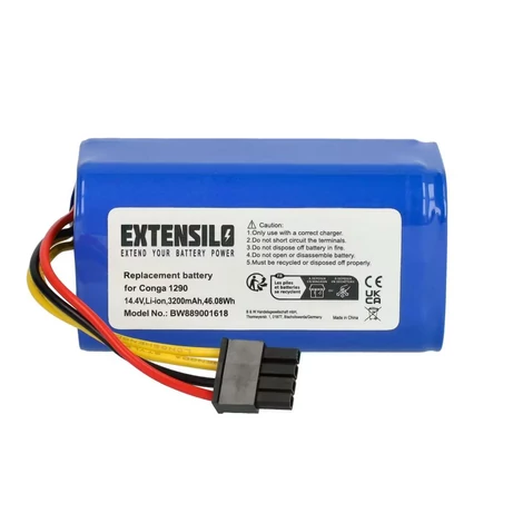 Batéria do robotického vysávača VHBW Bagotte BONA18650-MF1 pre - 3200mAh, 14,4V, Li-Ion