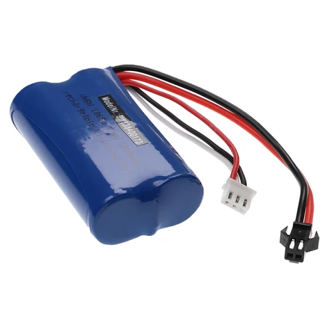 VHWB Modellkészítő eszköz, RC akkumulátora UDI U12A / GT QS8019 modellhez – 1500 mAh 7,4 V Li-Ion, SM-2P