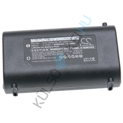 Výmena batérie VHBW GPS Tracker pre Garmin 361-00092-00, 010-12456-06 - 5200 mAh 3,7 V Li-Ion