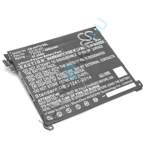 Výmena batérie tabletu VHBW pre Asus C21N1421, 0B200-01520000 - 4900 mAh 7,6 V Li-polymér