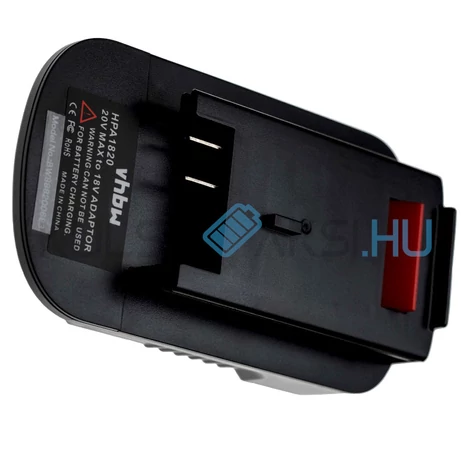 VHBW Adapter Black & Decker, 20V Li-Ion zu 18V Ni-MH akkumulátorokhoz