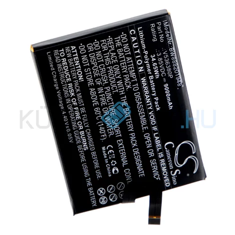 VHBW Telefon akkumulátor akku Blackview V536380P - 9000mAh, 3.85V, Li-polymer