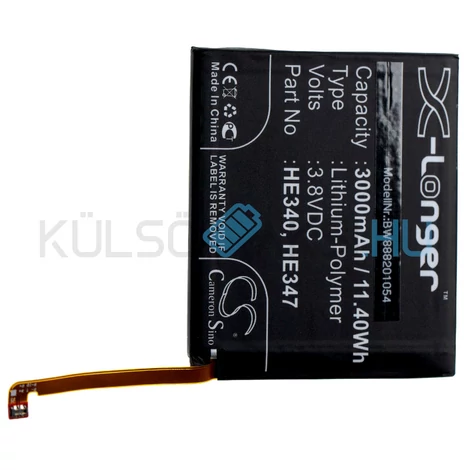 VHBW Telefon akkumulátor akku Nokia HE347, HE340 - 3000mAh, 3.8V, Li-polymer