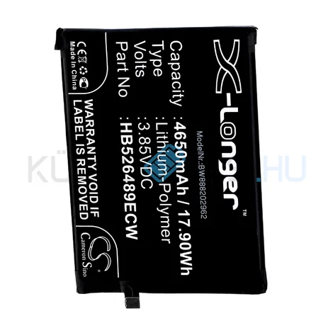 VHBW Telefon akkumulátor akku Huawei HB526489ECW - 4650mAh, 3.85V, Li-polymer