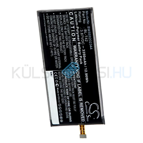 VHBW Telefon akkumulátor akku LG BL-T42 - 3350mAh, 3.87V, Li-polymer