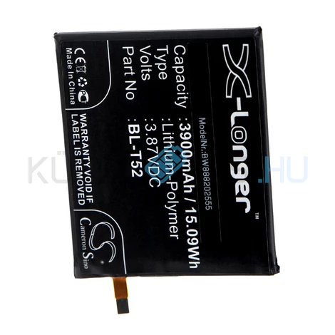 Batéria mobilného telefónu VHBW LG BL-T52 - 3900mAh, 3.87V, Li-polymer
