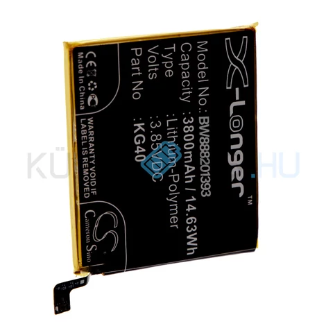 Batéria mobilného telefónu VHBW Motorola KG40 - 3800mAh, 3.85V, Li-polymer