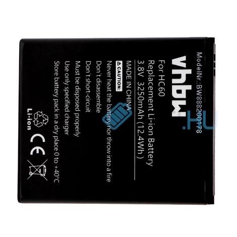 VHBW Telefon akkumulátor akku Motorola HC60 - 3250mAh, 3.8V, Li-polymer