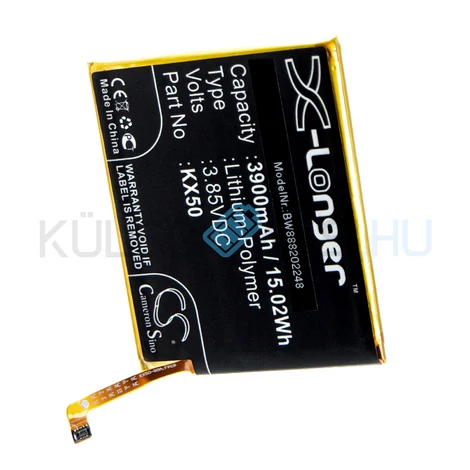 VHBW Telefon akkumulátor akku Motorola KX50 - 3900mAh, 3.85V, Li-polymer