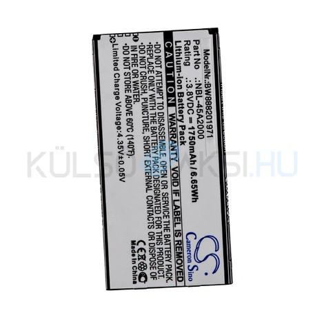 VHBW Telefon akkumulátor akku Neffos/TP-Link NBL-45A2000 - 1750mAh, 3.8V, Li-ion