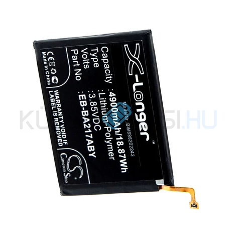 Batéria mobilného telefónu VHBW Samsung EB-BA217ABY, GH82-22989A - 4900mAh, 3.85V, Li-polymer