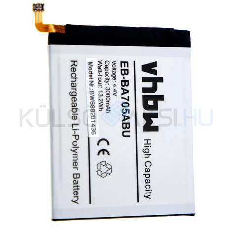 Batéria mobilného telefónu VHBW Samsung EB-BA705ABU, GH82-19746A - 3000mAh, 4.4V, Li-polymer