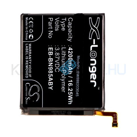 VHBW Telefon akkumulátor akku Samsung EB-BN985ABY, GH82-23333A - 4200mAh, 3.87V, Li-polymer