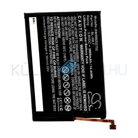Batéria mobilného telefónu VHBW Tecno BL-39LT - 3800mAh, 3.8V, Li-polymer