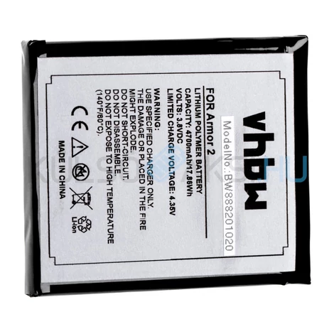 Batéria mobilného telefónu VHBW Ulefone Armor 2 - 4700mAh, 3.8V, Li-ion