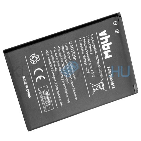 Batéria mobilného telefónu VHBW Wiko 3913 - 2500mAh, 3.8V, Li-ion
