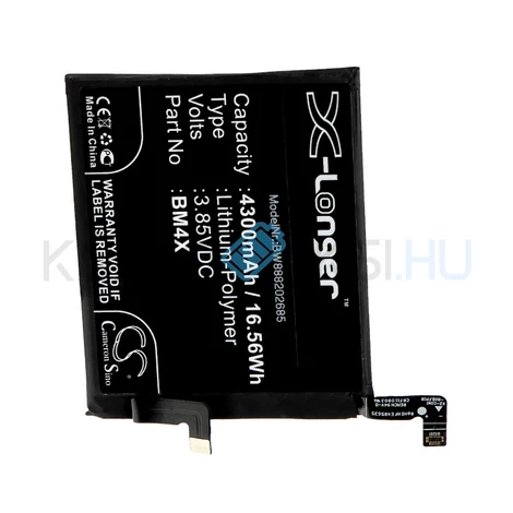 VHBW Telefon akkumulátor akku Xiaomi BM4X - 4300mAh, 3.85V, Li-polymer