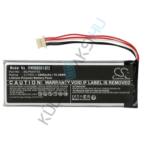 Výmena batérie diagnostického zariadenia do auta VHBW pre Autel MLP604193 - 2800 mAh 3,7 V Li-polymér