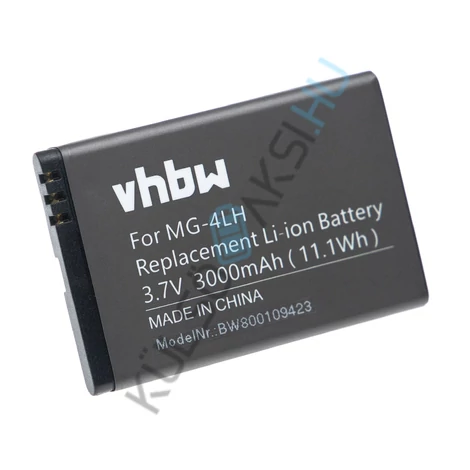 VHBW GPS csere akkumulátor Spectra MG-4LH, TS21878, 206465 - 3000 mAh, 3,7 V