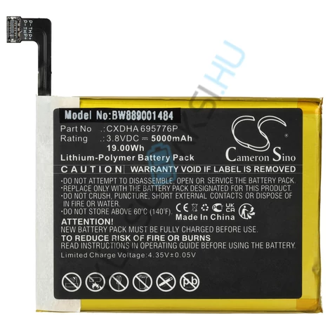 Výmena batérie VHBW GPS pre Skygolf CXDHA 695776P - 5000mAh, 3,8V