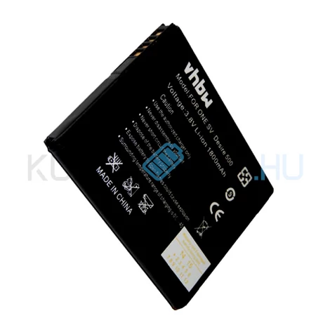 VHBW Telefon akkumulátor akku HTC 35H00201-04M, 35H00201-16M - 1800mAh, 3.7V, Li-ion