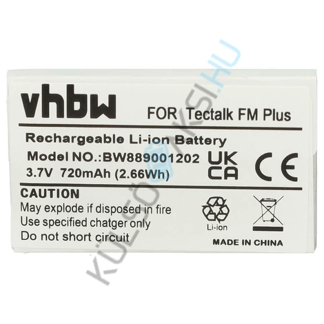 VHBW Radio Battery Replacement for Albrecht BLN-3746 - 720 mAh 3.7 V Li-Ion