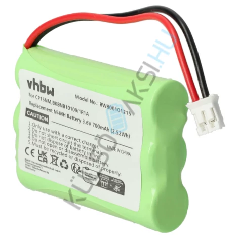 VHBW babaőrző elem csere Graco BATT-2795-höz - 700 mAh 3,6 V NiMH