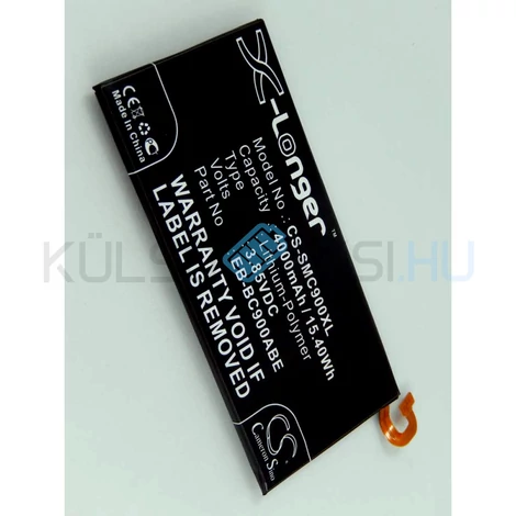 VHBW Telefon akkumulátor akku Samsung EB-BC900ABE - 4000mAh, 3.85V, Li-polymer