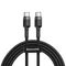 Baseus Cafule PD2.0 60W gyorstöltő USB Type C kábel (20V 3A) 2m, szürke + fekete
