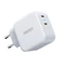 Choetech fali gyorstöltő 2x USB C típusú tápegység 40W, 3A, fehér (PD6009-EU)