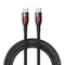 Remax LESU sorozatú gyorstöltő kábel USB Type C - USB Type C PD, 65W, 1m, fekete (RC-195C-C)