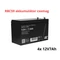 APC RBC59 helyettesítő akkumulátor csomag (4x 12V 7Ah)